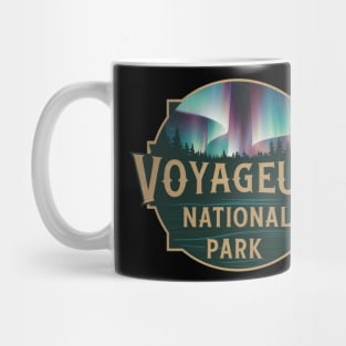 Voyageurs National Park Aurora Borealis Emblem Mug